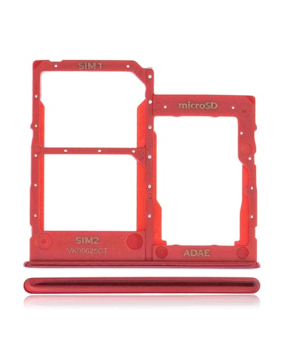 [107082026039] Tiroir SIM double compatible SAMSUNG A41 - A415 2020 - Prism Crush Red
