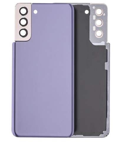 [107082086726] Vitre arrière avec lentille caméra compatible Samsung Galaxy S21 Plus - Sans Logo - Aftermarket Plus - Phantom Violet