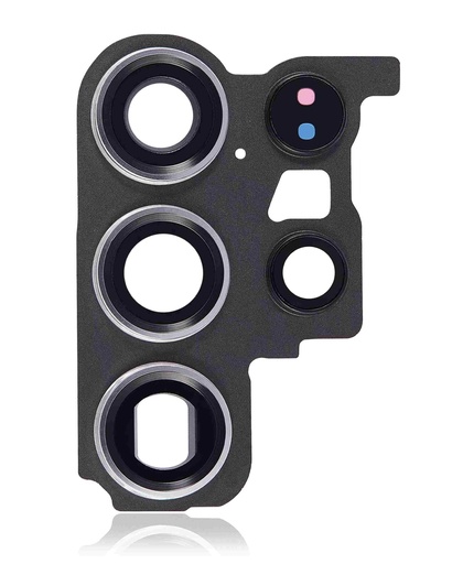 [107082136558] Lentille caméra arrière avec anneau compatible SAMSUNG S23 Ultra 5G - Blanc