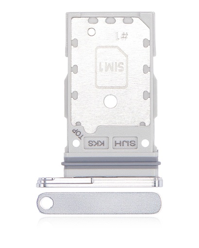 [107082079234] Tiroir SIM double compatible Samsung Galaxy S22 Ultra - Blanc