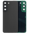 Vitre arrière avec lentille caméra compatible Samsung Galaxy S22 5G - Sans Logo - Aftermarket Plus - Graphite