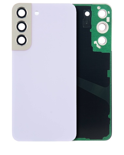 [107082079350] Vitre arrière avec lentille caméra compatible Samsung Galaxy S22 5G - Sans Logo - Aftermarket Plus - Violet