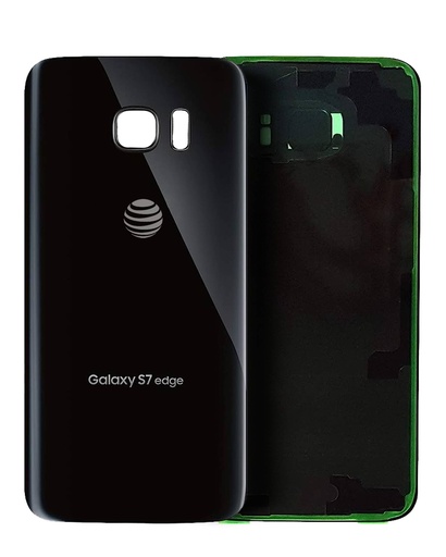 [107082051265] Vitre arrière avec lentille caméra compatible Samsung Galaxy S7 - Grade A - Onyx noir