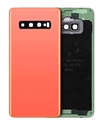 Vitre arrière avec lentille caméra compatible Samsung Galaxy S10 - Sans Logo - Aftermarket Plus - Flamingo Pink