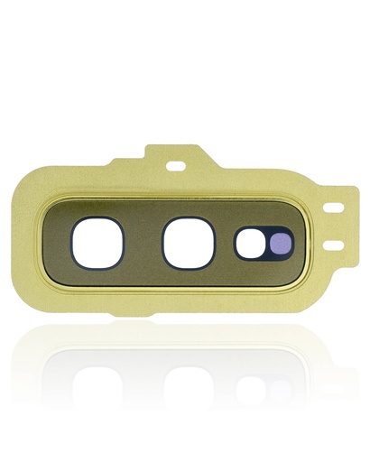 [107082020329] Lentille caméra arrière avec anneau compatible Samsung S10E - Or