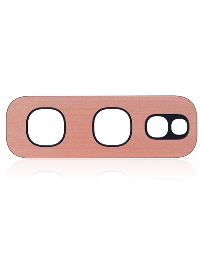 [107082105560] Lentille caméra arrière - verre seul avec adhésif compatible Samsung Galaxy S10E - Flamingo Pink