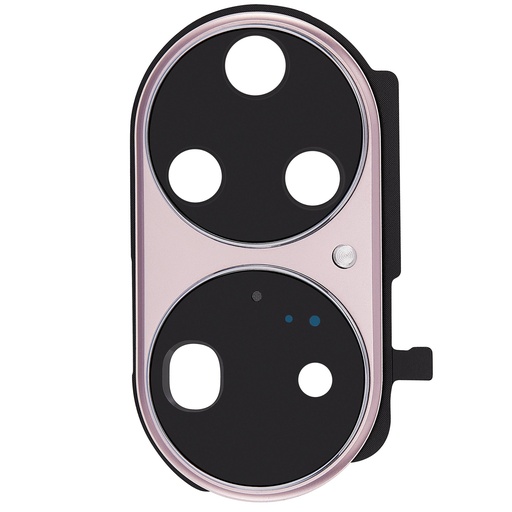[107085008981] Lentille caméra arrière avec support compatible Huawei P50 Pro - Charm Pink