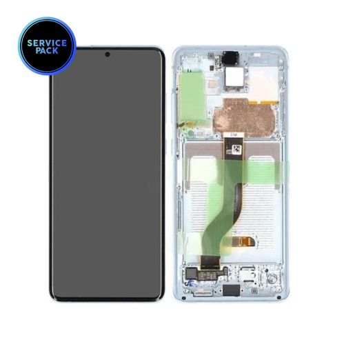 [GH82-22134D] Bloc écran LCD avec châssis pour Samsung S20 Plus 5G - SERVICE PACK - Cosmic Blue