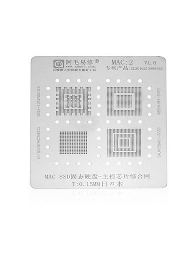 [107082069752] Stencil pochoir SSD compatible MacBook - MAC 2