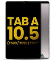 Bloc écran compatible pour Samsung Galaxy Tab A 10.5 ( T590 / T595 / T597 ) - Noir
