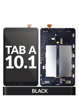 [107081016602] Bloc écran compatible pour Samsung TAB A (10.1"/2016)  T580 / T585 - Noir