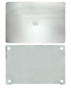 Habillage 2 en 1 - haut et bas compatible MacBook Pro 15" Touch Bar - A1990 fin 2018 début 2019 - Argent