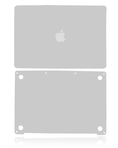 [107082068378] Habillage 2 en 1 - haut et bas compatible MacBook Pro 13" - A2289 milieu 2020 - Argent