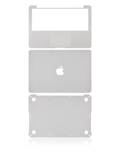 [107070121338] Habillage 4 en 1 - haut, bas, clavier et repose-main compatible Macbook Pro 13" Retina - A1502 2015 - Argent