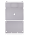 Habillage 4 en 1 - haut, bas, clavier et repose-main compatible MacBook Air 13" Retina - A2179 début 2020 - Space Gray
