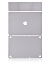 Habillage 4 en 1 - haut, bas, clavier et repose-main compatible MacBook Retina 12" - A1534 début 2015 - Space Gray