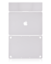 Habillage 4 en 1 - haut, bas, clavier et repose-main compatible MacBook Retina 12" - A1534 début 2015 - Argent