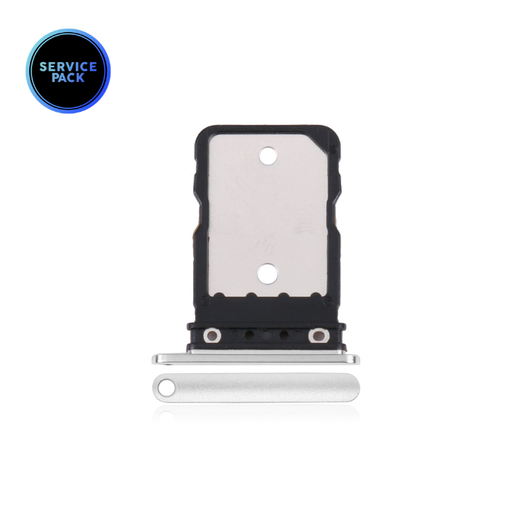 [107082140586] Tiroir SIM pour Google Pixel 6 Pro - SERVICE PACK - Blanc Nuage