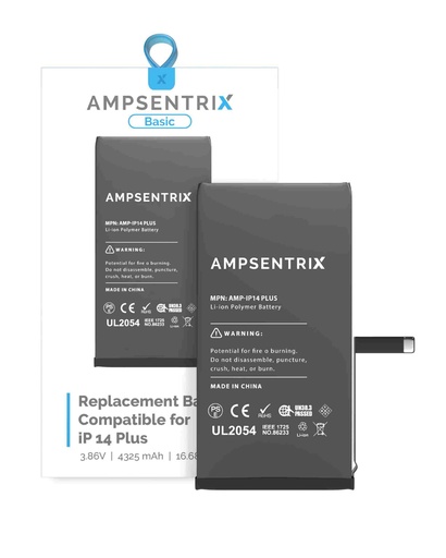[107082022485] Batterie compatible iPhone 14 Plus - Ampsentrix Basic