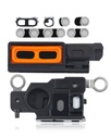 Pack de 10 Grilles anti-poussière pour haut parleur et micro compatibles iPhone 14 Pro - Argent
