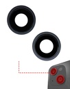 Lentille caméra arrière avec support et anneau - 2 pièces - compatible iPhone 14 et 14 Plus - Premium - Noir Minuit