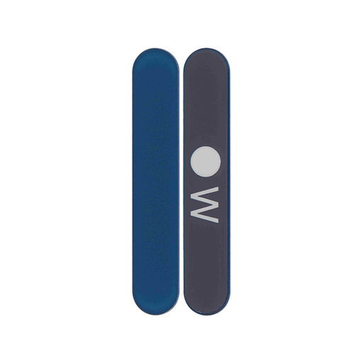 [107082140862] Bande de bord en verre 5G compatible iPhone 13 et 13 Mini - Bleu