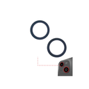 Anneau de protection lentille caméra arrière compatible iPhone 13 et 13 Mini - 2 pièces - Noir Minuit