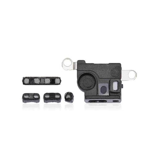 [107082069390] Pack de 10 grilles anti-poussière micro et haut-parleur compatible iPhone 11 Pro - Noir