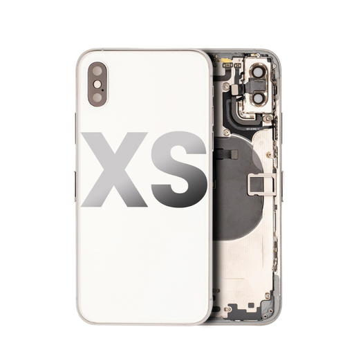 [107082009820] Châssis avec nappes pour iPhone XS - Grade A (avec Logo) - Argent