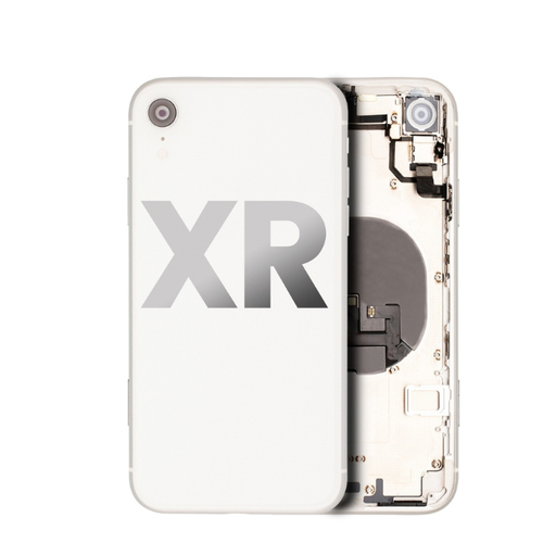[107082009842] Châssis OEM pour iPhone XR Grade A (Avec logo) - Blanc