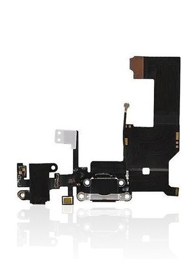 [107082000310] Connecteur de charge compatible pour iPhone 5 - Gris sidéral