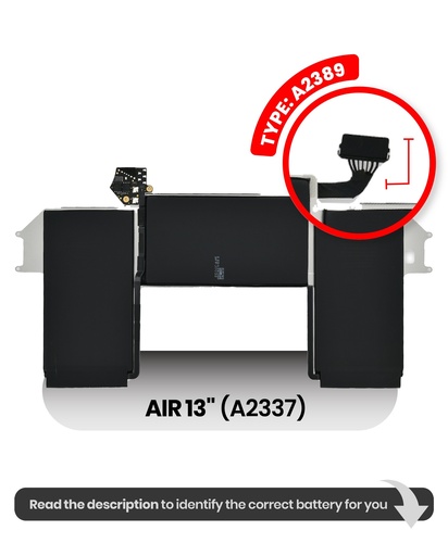 [107082073392] Batterie A2389 compatible pour MacBook Air 13" - A2337 de 2020