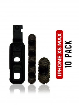 [107082002654] Grille anti-poussière micro et haut parleur pour iPhone XS Max - Pack de 10 - Or