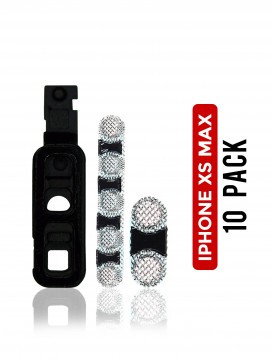 [107082002655] Grille anti-poussière micro et haut parleur pour iPhone XS Max - sachet de 10 - Blanc