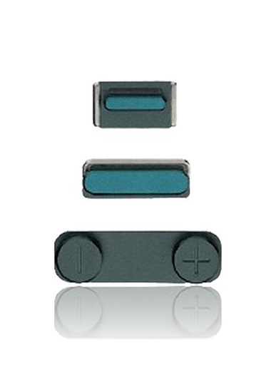 [202219130120001] Kit de boutons (Power/Volume/Switch) pour iPhone 5 - Noir