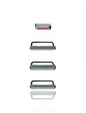 Kit de Boutons (Power/Volume/Switch) Pour iPhone 6S Plus - Gris sidéral