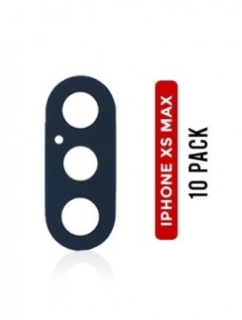 [107082003235] Lentille caméra arrière (Verre seul) pour iPhone XS / XS Max - Mix couleurs - Pack de 10