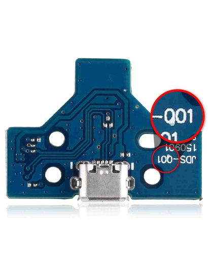 [109082006008] PCB USB pour manette PS4 - JDS-001 - Nappe 14pin fournie