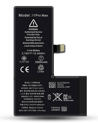 [BATT-IP11PM] Batterie iPhone 11 Pro Max Ti - 3969 mAh adhésif inclus