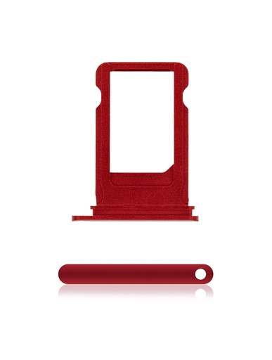 [107082001589] Tiroir SIM Pour iPhone 7 Plus - Rouge