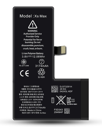[BATT-IPXSM] Batterie iPhone XS Max - 3174mAh - adhésif inclus