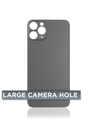 Vitre arrière pour iPhone 11 Pro (No Logo / Large Camera Hole) - Gris sidéral