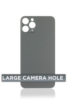 [107082069624] Vitre arrière Pour iPhone 11 Pro (No Logo / Large Camera Hole) - Vert