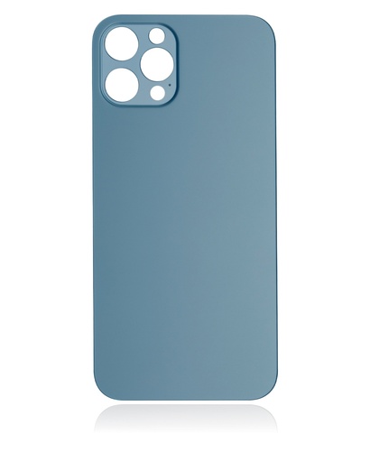 [107082082787] Vitre arrière pour iPhone 12 Pro (No Logo / Large Camera Hole) - Bleu Pacifique