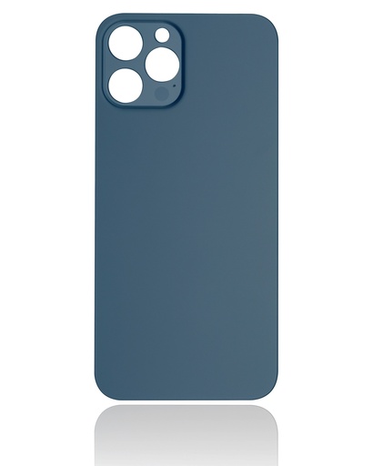 [107082082974] Vitre arrière pour iPhone 12 Pro Max (No Logo / Large Camera Hole) - Bleu Pacifique