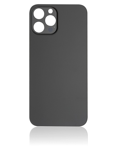 [107082082972] Vitre arrière pour iPhone 12 Pro Max (No Logo / Large Camera Hole) - Graphite