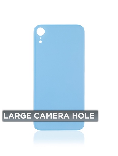 [202232330240001] Vitre arrière pour iPhone XR (Sans Logo / Large Ouverture Camera) - Bleu