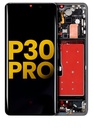 Bloc écran OLED avec châssis compatible Huawei P30 Pro - Reconditionné - Noir