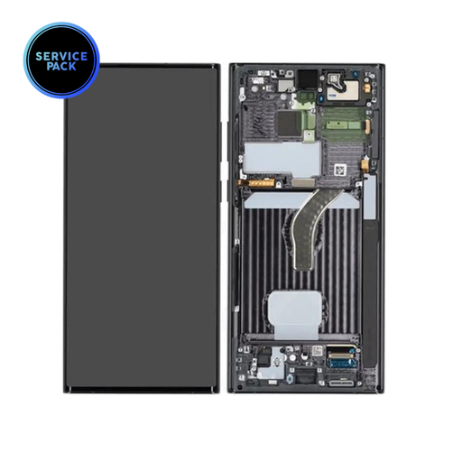 [GH82-27488A] Bloc écran pour SAMSUNG S22 Ultra S908 - SERVICE PACK - Noir