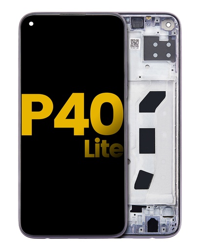 [107082122001] Bloc écran avec châssis compatible Huawei P40 Lite - Reconditionné - Noir